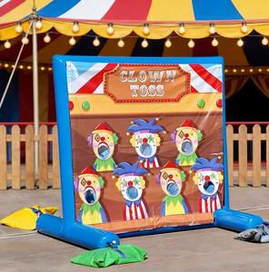 เกมโยนรับลูกบอลตัวตลกงานรื่นเริงซงฟา สำหรับเด็กและผู้ใหญ่ เต็นท์กลางแจ้ง วัสดุพลาสติก <span class=keywords><strong>ภาษา</strong></span>อังกฤษ สวนสนุก - Product Image 1