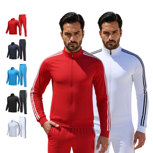 ชุดเสื้อแจ็กเก็ตและกางเกงวอร์มสองชิ้นสำหรับผู้ชายเสื้อกันลมผ้าไนล่อนสะท้อนแสง - Product Image 6