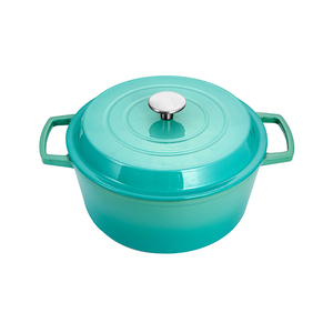 Bright Houseware La mejor olla de cocina, Horno Holandés de hierro fundido multicolor personalizado, cazuela de hierro fundido esmaltada serie M con tapa - Product Image 4