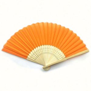 Portable Bamboo Folding Fan Carved and Painted Folk Art Design for Home Decoration or Sports Party Flower and Model <b>Pattern</b> - Product Image 3