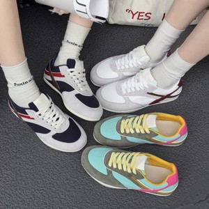 Chaussures décontractées classiques coréennes de <span class=keywords><strong>luxe</strong></span> pour femmes, à lacets, style Forrest Gump, en caoutchouc et maille, tendance mode été toutes saisons, vente en gros - Product Image 2