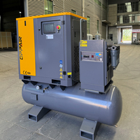 Compresseur d'air à vis intégré avec sécheur et filtre 15kW 20HP PM VSD 16 bars pour sablage d'acier en chantier naval