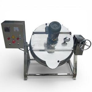 Chaudière à vapeur à double enveloppe en acier inoxydable avec agitateur et grattoir - Product Image 2