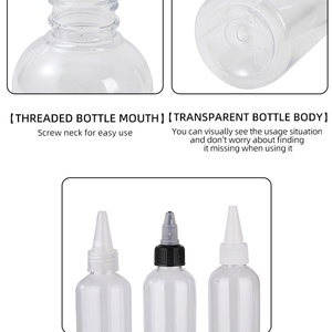 ขวดพลาสติกบีบได้แบบนิ่มสีดำ HDPE ทรงกระบอกพร้อมฝาหยด ป้องกันแสง สำหรับกาว พิมพ์สกรีนได้ - Product Image 6