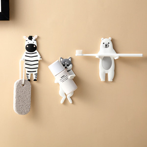 Cartoon Bending <b>Hook</b> Creative Home Storage Adhesive <b>Wall</b> Hanging <b>Hook</b> for <b>Key</b> Glasses Door Rear for Bathroom Storage - Product Image 6