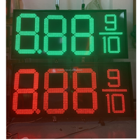 Señales de precio de Gas LED 888910 de 24 pulgadas, 7 segmentos, IP65, uso en exteriores, precio de Gas Led, señal Digital, señales de precio de gasolinera