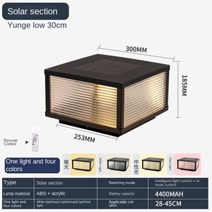 IP65 étanche LED colonne de jardin éclairage extérieur paysage clôture solaire pilier lampe pour cour et jardin décor - Product Image 5