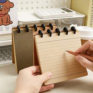 Juego de Cuadernos de Papel Kraft con Espiral y Diseño de Agujeros en Forma de Hongo, 80 Hojas, Diseño de Contraste, para Oficina, Estudio, Toma de Notas Diarias, Personalizado - Product Image 2