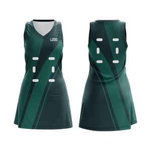 <b>Sublimated</b> Netball Jersey Breathable Fabric Netball Uniform Custom Netball Dress For Women - Product Image 2