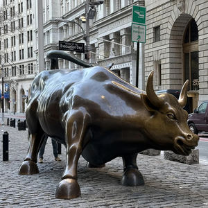 Personalizzato moderno grande muro di bronzo Street Bull scultura animale parco vita Design statue per la vendita - Product Image 2