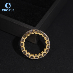 GRA Certificated Hip Hop Iced Out Fine Jewelry D Color VVS Moissanite Diamond Sterling Silver 925 <b>Ring</b> <b>for</b> <b>Men</b> - Product Image 6