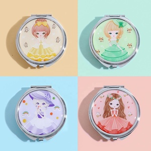 Khuyến mại kích thước lớn Vòng kim loại nhỏ gọn gương với khoang hộp đồ trang sức - Product Image 5