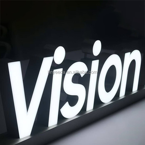 Letrero LED 3D Independiente Grande con Logotipo de Diodos, Adecuado para Inmobiliarias o Salas de Exposiciones, con Múltiples Colores para Elegir. - Product Image 1