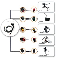 Controlador de Motor sin Escobillas de Onda Sinusoidal de 52V 2000W 3000W 25A/30A S810 con Pantalla LED y Acelerador PAS para Bicicleta Eléctrica y Scooter Eléctrico
