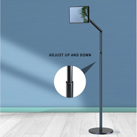 Support universel Flexible rotatif à bras Long, 50mm, réglable, pour hôpital, gymnastique, à domicile, moniteur, tablette, support de sol