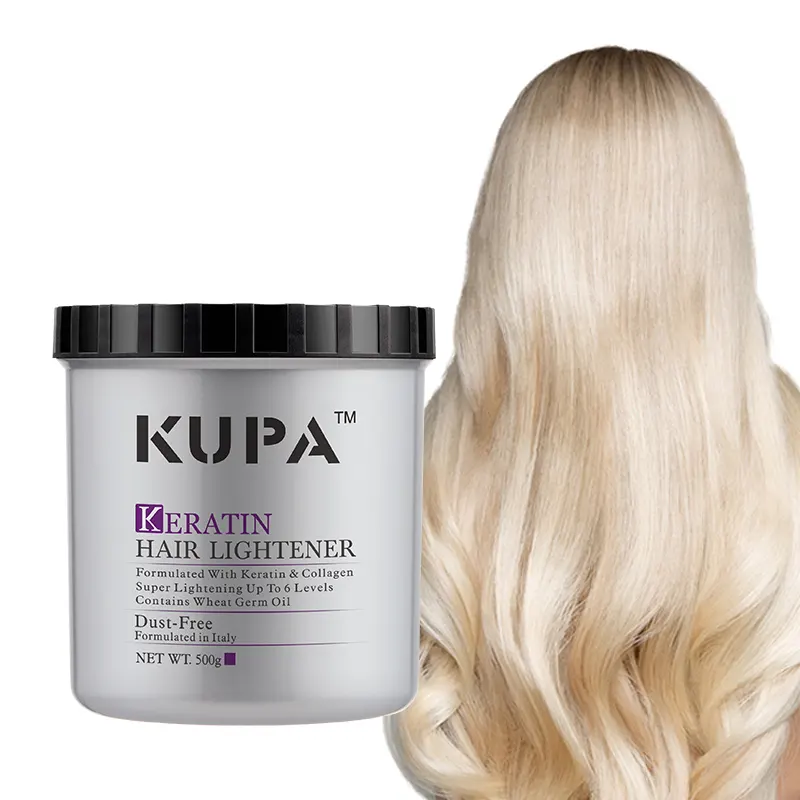 Dust Free No Ammonia Bleach Platinum Hair Color Cream 9 level Hair Bleaching Powder