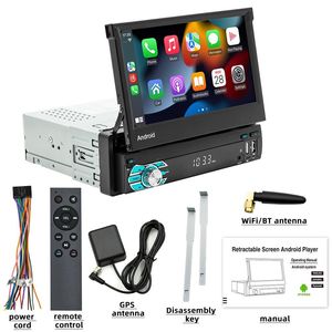 Universel 7 pouces Android 13 Din voiture GPS stéréo 2GB prise en charge FM/AM Aux-IN <span class=keywords><strong>Cam</strong></span>-IN <span class=keywords><strong>USB</strong></span>/TF SWC Mirror <span class=keywords><strong>Link</strong></span> autoradio CarPlay activé - Product Image 2