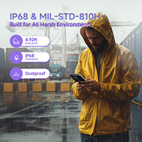 Escáner de Código de Barras Android 14 H68T, Terminal Portátil Industrial, NFC GPS Impermeable IP68, Motor de Escaneo Zebra, Antiexplosivo ATEX
