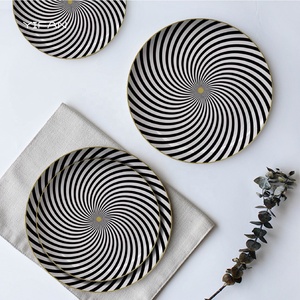 Fine Bone China 4pcs Plate Set Art Decor <b>Dinnerware</b> Modern Dinner Set Dessert Dinner Plate Turkish <b>Dinnerware</b> for Wedding - Product Image 2