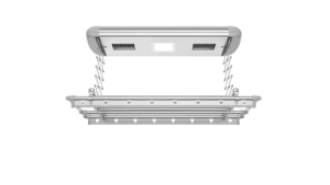 Séchoir <span class=keywords><strong>à</strong></span> <span class=keywords><strong>linge</strong></span> intelligent Tuya APP, support de séchage de vêtements intelligent pour <span class=keywords><strong>petit</strong></span> balcon / buanderie - Product Image 3