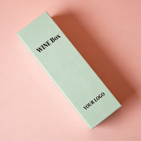 Boîte d'emballage pour vin en papier kraft ondulé haut de gamme personnalisable, portable, différentes tailles pour bouteilles de vin et d'eau
