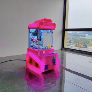 Mini plastik doldurulmuş hayvan bebek pençe otomat ödül İngilizce için oyun salonu oyun makinesi - Product Image 5