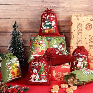 Sacchi <span class=keywords><strong>di</strong></span> Babbo <span class=keywords><strong>Natale</strong></span> borsa regalo con stringhe riutilizzabili <span class=keywords><strong>sacco</strong></span> <span class=keywords><strong>di</strong></span> Babbo <span class=keywords><strong>Natale</strong></span> per i regali per la decorazione dell'<span class=keywords><strong>albero</strong></span> - Product Image 6