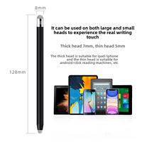 Gümüş özel Logo jel kalemler Combo pürüzsüz yazma kalem kapasitif Stylus kalem Nib toptan promosyon dolma dokunmatik yapılmış Metal
