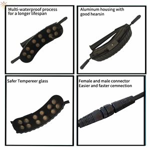 Lampe à pilier en aluminium LED RGB IP65, luminaire suspendu, éclairage paysager, éclairage LED extérieur basse tension pour pelouse avec télécommande - Product Image 4