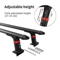 Barres transversales universelles réglables en hauteur TCAL TK-02-1 en aluminium pour benne de camion, système de porte-bagages robuste sans perçage pour pick-up 4x4