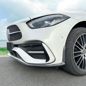 สปอยเลอร์หน้ารถยนต์เมอร์เซเดส-เบนซ์ ซี-คลาส W206 S206 ลายคาร์บอนไฟเบอร์ ผิวด้าน สไตล์แต่ง AMP-Z - Product Image 1