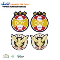Fabricant d'étiquettes de vêtements Logo en relief personnalisé Patchs 3D en caoutchouc de silicone PVC pour vêtements