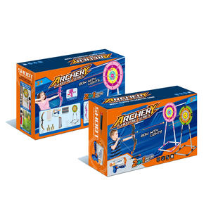 2025 Kinderen Hot Selling Boogschieten Doelwit Spel Speelgoed Indoor Sport 2 in 1 Zachte Kogel Pistool Licht Boog Pijl Speelgoed - Product Image 6
