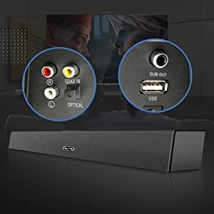 100W Optique RCA 2.1 Barres <span class=keywords><strong>de</strong></span> <span class=keywords><strong>Son</strong></span> Subwoofer pour Télécommande Bluetooth <span class=keywords><strong>Barre</strong></span> <span class=keywords><strong>de</strong></span> <span class=keywords><strong>Son</strong></span> Bleue Haut-Parleur pour Home Cinéma Riche Maison Intelligente - Product Image 6