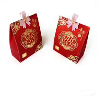 Boîte cadeau pliable portable en carton blanc de qualité alimentaire, écologique, avec fermeture magnétique et poignée, pour bonbons et chocolats de mariage
