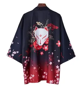 Kimono Cardigan Cosplay Tops And Blouses Japanese Streetwear Women Tops Summer Long Shirt Female Ladies Blouse Clothes
