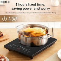 Cuisinière à induction multifonctionnelle, haute puissance, intelligente, à économie d'énergie, pour la maison, poêle à frire électrique, 2200W, commande tactile