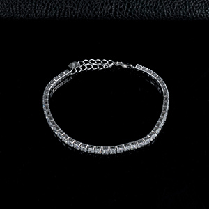 925 Silver Cubic Zirconia Tennis <b>Bracelet</b> - Product Image 4