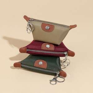 TREGUI – Mini sac à main en coton écologique pour femme avec fermeture éclair, organiseur <span class=keywords><strong>de</strong></span> maquillage et <span class=keywords><strong>de</strong></span> rouges à lèvres, petit portefeuille et <span class=keywords><strong>porte</strong></span>-<span class=keywords><strong>monnaie</strong></span> - Product Image 3