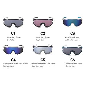 Gafas de Seguridad Deportivas Personalizadas 2025, Gafas de Ciclismo TR90, Lentes Espejadas con Protección UV400, Resistentes al Viento, Montura Completa, para Hombres y Mujeres, para Ejercicio al Aire Libre - Product Image 6