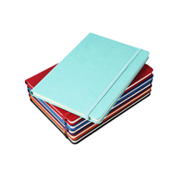 Cahier de revue à couverture rigide en lin imprimé personnalisé Logo personnalisé Taille A5 Fil de couverture en PP Couture et couture en selle