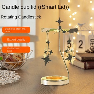 Fabricantes para romántico creativo aromaterapia carrusel Metal respetuoso con el medio ambiente hecho a mano candelabro grabado láser - Product Image 2