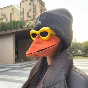 Masque de bec d'animal amusant et original, idées originales et excentriques, niche et unique, bec de corbeau créatif, déduction, bec de canard mobile en silicone 3D - Product Image 2