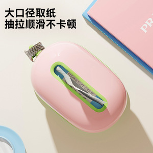 Uforu <b>Waterproof</b> Tissue <b>Box</b> with Organizer Green and Pink for Home Use in Living Room & Entryway - Product Image 5
