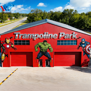 Taman Trampolin Stadion Struktur Baja Pasokan Langsung Dari Pabrik Struktur Baja Premium Q235B Bentangan Lebar - Product Image 1