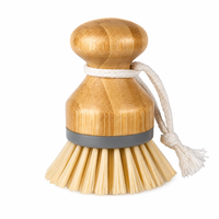 Éponge à vaisselle en bambou écologique, outil de nettoyage manuel en bambou, brosse de nettoyage créative à tête estampillée pour la cuisine domestique