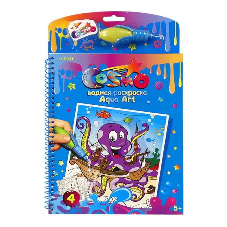 Aangepaste Kinderen Magic Coloring Book Met Water Pen, Primaire Scholieren 'Kleur Magic Water Schilderij Boek