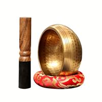 Bol chantant bouddhiste artisanal du Népal, ensemble de bols chantants pour le yoga, la méditation et le chant, bol chantant pour le yoga, articles décoratifs de petite taille