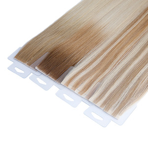 Extensions de cheveux invisibles à bandes adhésives 100 % cheveux humains, cheveux vietnamiens bruts, donneur unique, cuticules alignées, vente en gros - Product Image 3