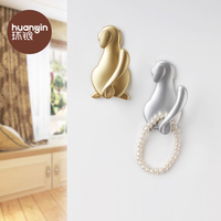 Bonne qualité or argent chien décoratif amovible crochet créatif